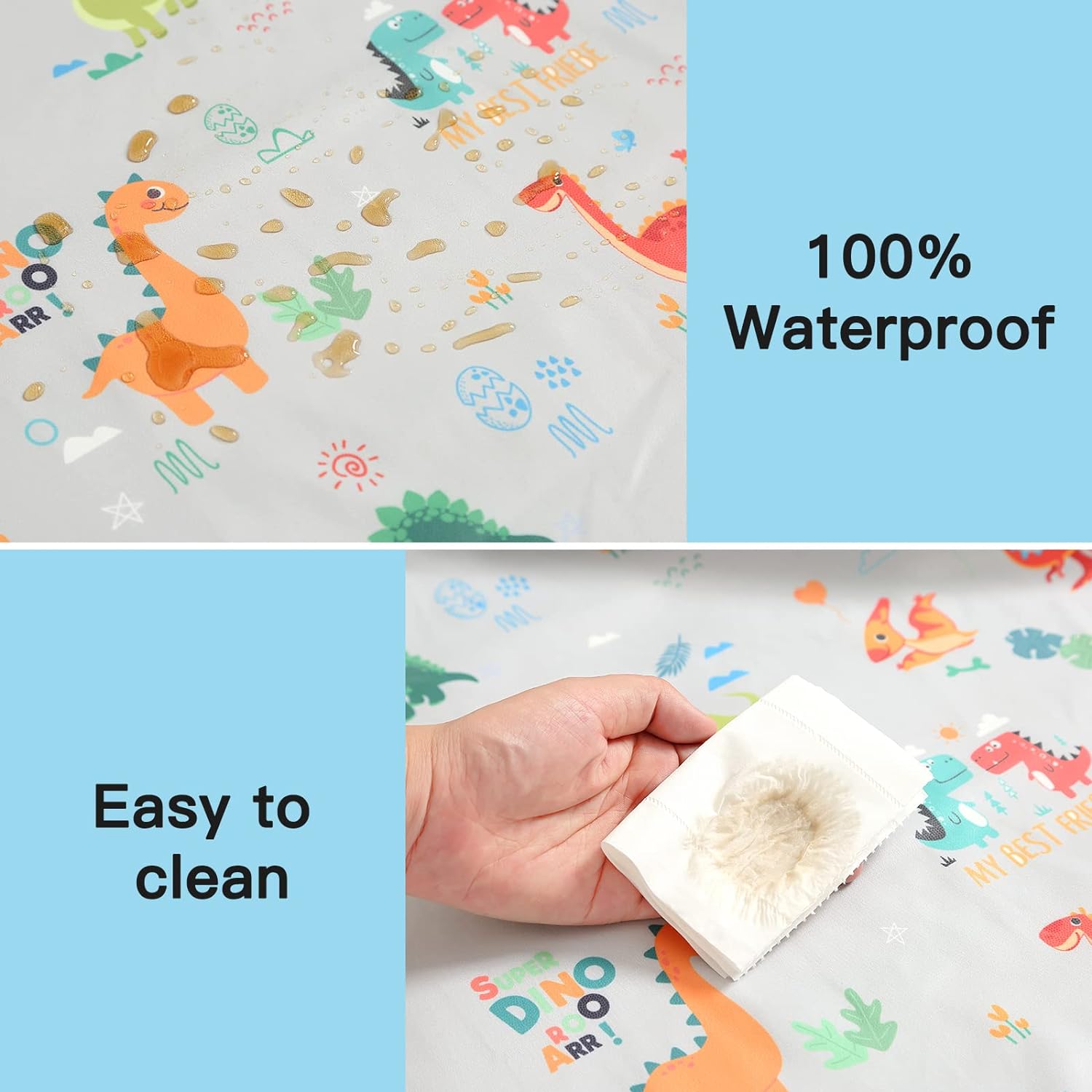 PewinGo BLW Bib Highchair Cover for Baby & Long Sleeve Bibs,Waterproof, Easy to Clean, Machine Washable,Comfortable - Image 5